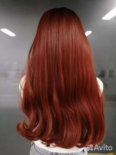 Парик цвет красное дерево. Новый