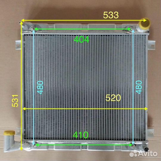 Радиатор охлаждения для а/м Газель-Бизнес(Cummins)