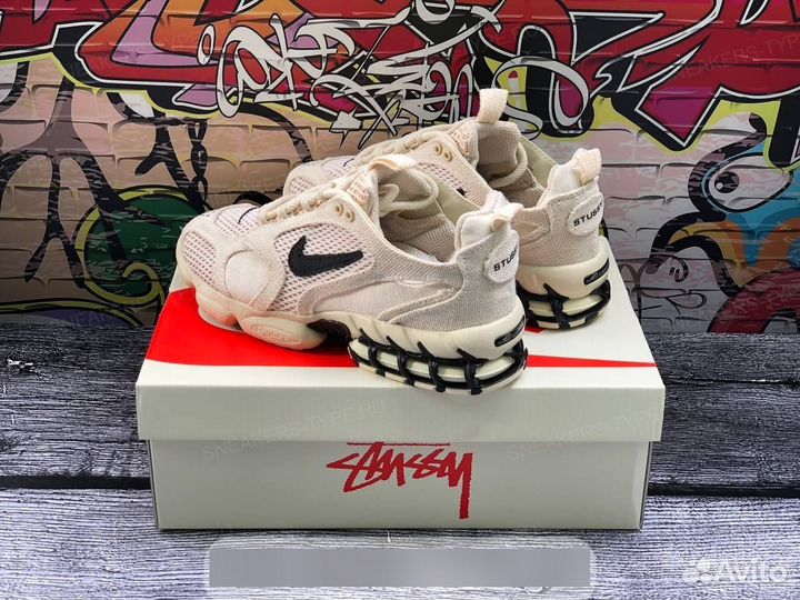 Nike Air Zoom Spiridon Cage 2 Stussy Fossil