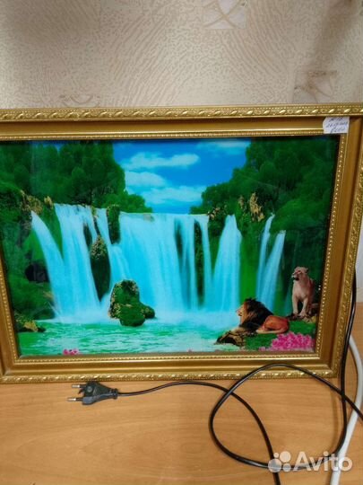 Картина Водопад с подсветкой и звуком