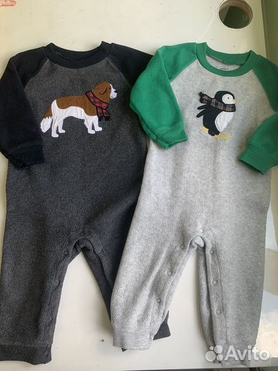 Комбинезоны флисовые carters 18 мес