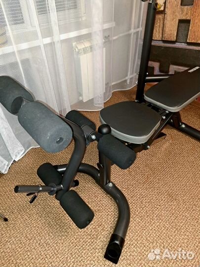 Скамьястойка+Штанга+Блины +Тренажёр