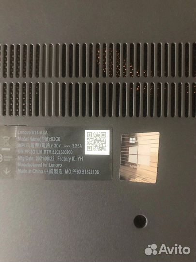 Ноутбук lenovo v14-ada