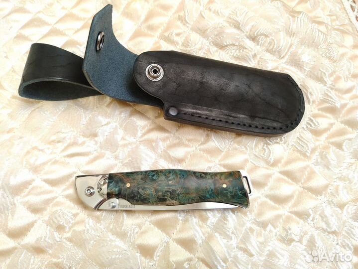 Нож складной ручной работы
