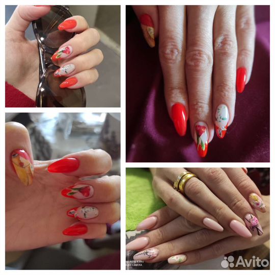 Снятие Маникюр Гель Лак Дизайн Аппаратный Педикюр