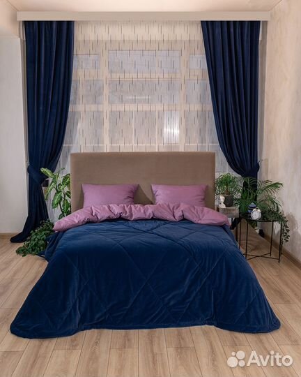 Покрывало богема синий новое плед на кровать