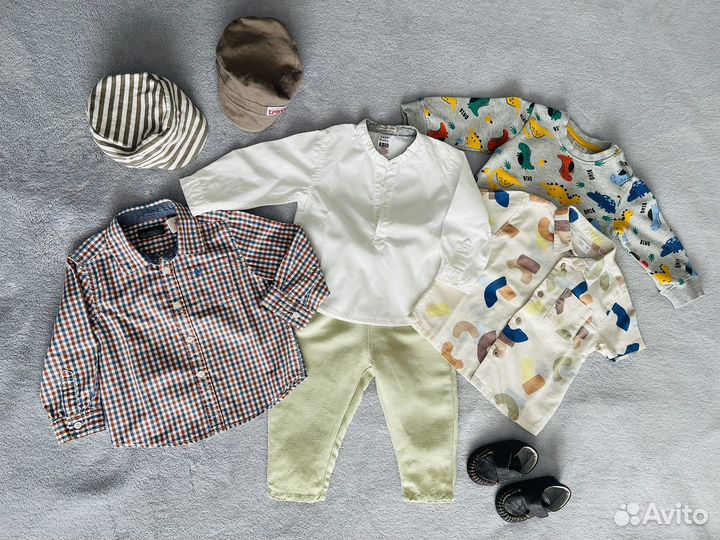 Брюки, рубашки Zara, Babu Go 80 см