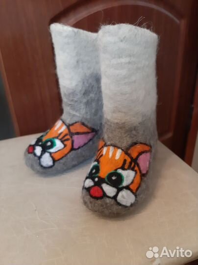 Валенки детские с рисунком 24 размер