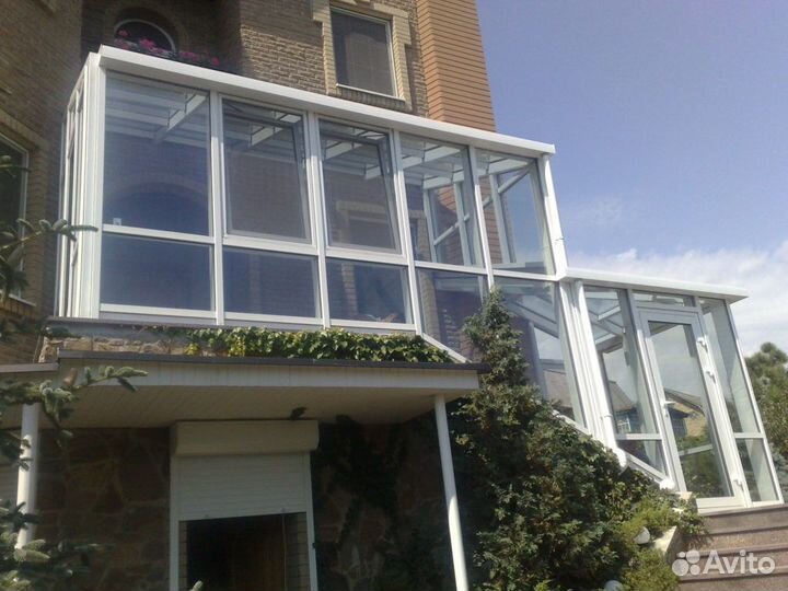 Остекление веранд террас коттеджей