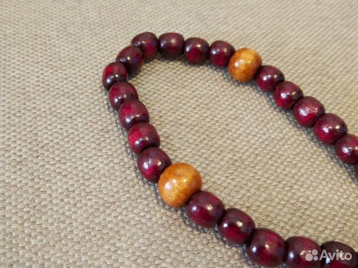 Четки «Православные» с крестиком, кисть, 33 бусины