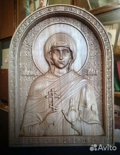 Резные картины/иконы из дерева