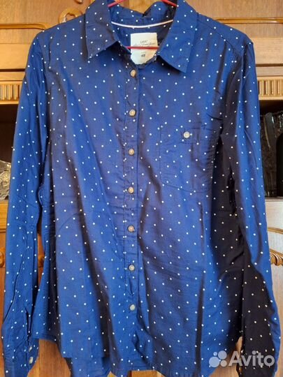 Рубашка H&M в горошек новая