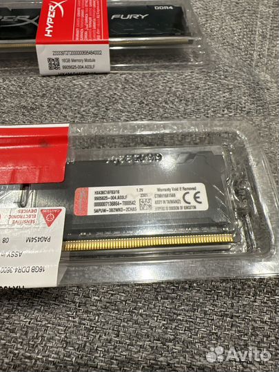 Оперативная память HyperX fury Black 2x16 Gb