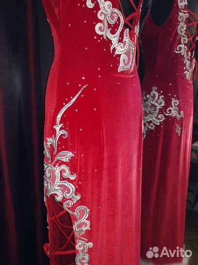 Костюм снегурочки взрослый красный 36,38