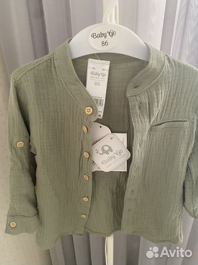 Рубашка для мальчика 86 новая
