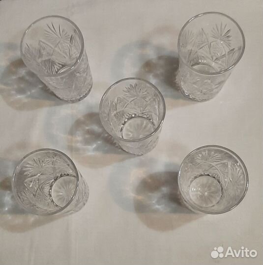 Бокалы хрустальные и стеклянные СССР