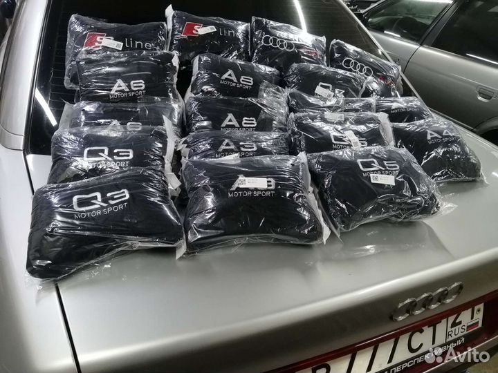 Мягкие подголовники Ауди А3, А4, А6, А8, Q3, Q5,Q7