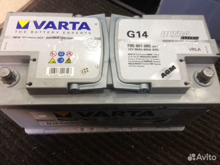 Аккумулятор 95 Ач бу AGM Varta G14 акб 6ст-95