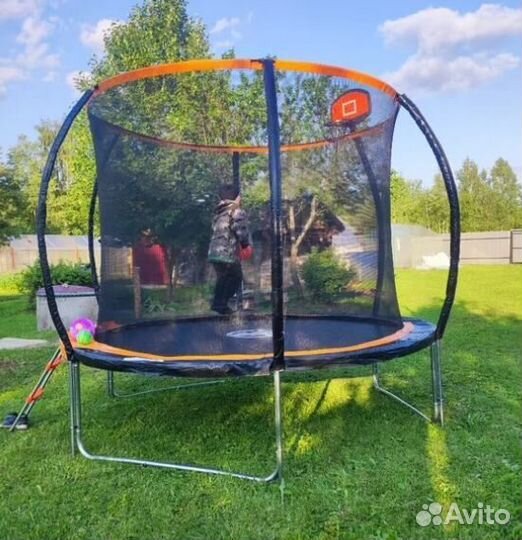 Батут для дачи с сеткой