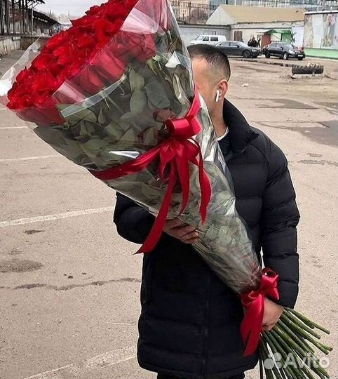 Высокие Розы Гиганты Доставка Круглосуточно