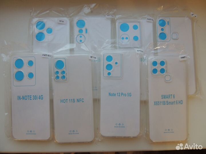 Чехлы силиконовые с защитой камер для 