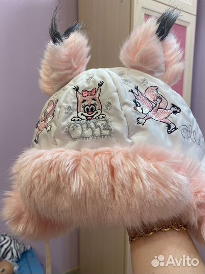 Шапка шлем для девочки 50