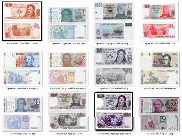 Банкноты Америки