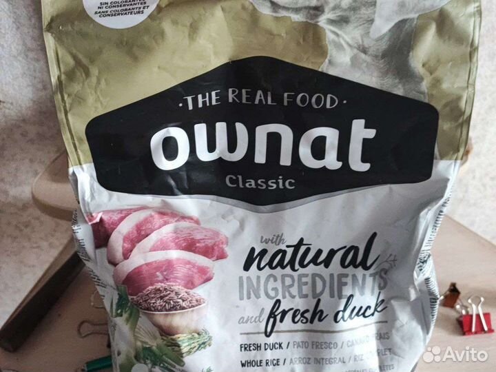 Сухой корм для собак ownat с уткой