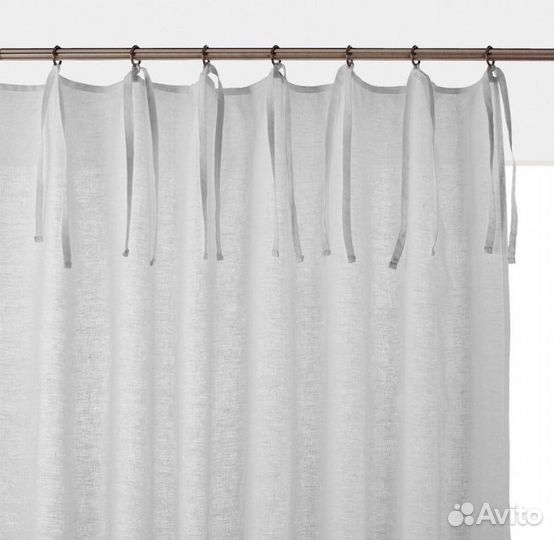 Шторы льняные