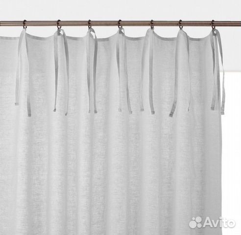 Шторы льняные