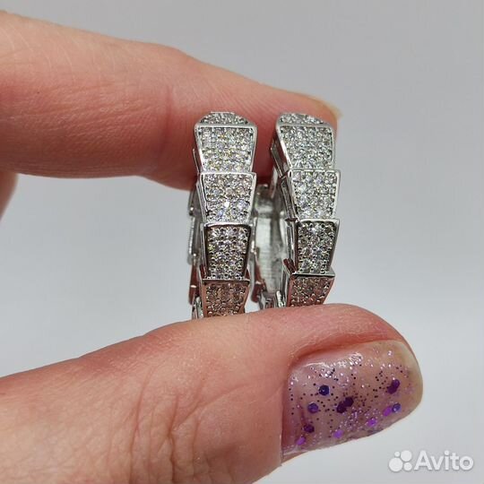 Серьги Булгари Serpenti