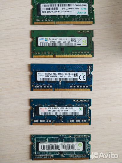 Оперативная память ddr3 для ноутбука 2 gb