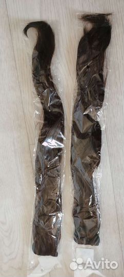 Волосы искусственные 2 хвоста волнистые