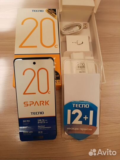 TECNO Spark 20, 8/128 ГБ