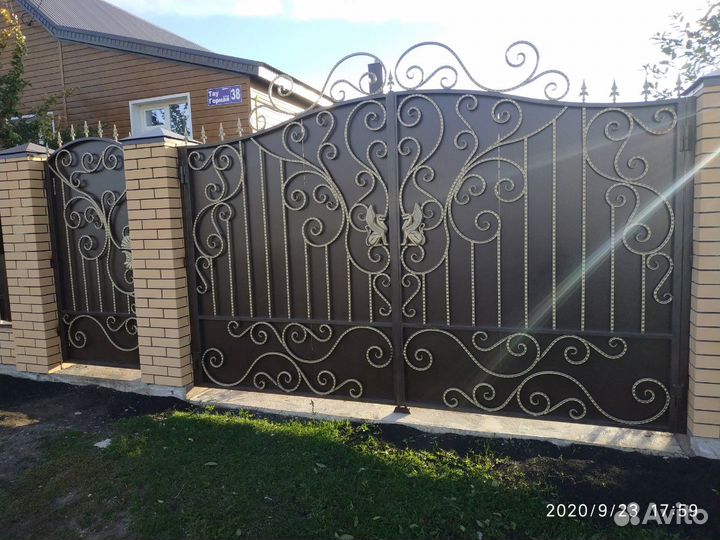 Ворота кованые