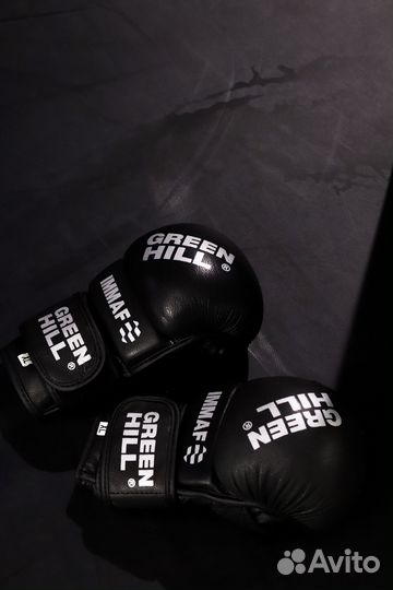 Перчатки крабы MMA Green Hill кожа