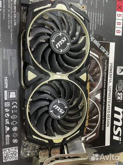 Видеокарта RX580 4gb