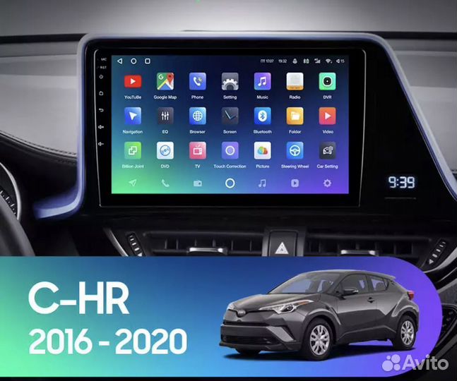 Штатная магнитола Toyota C-HR CHR 2016-2020 2-16