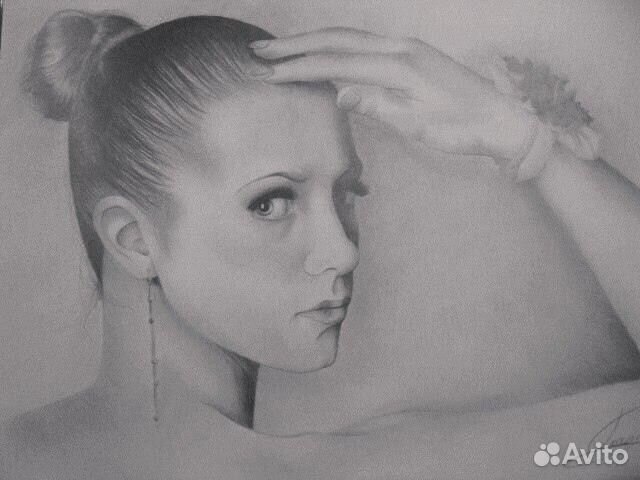 Портрет по фото карандашом