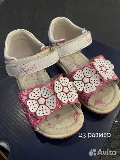 Сандалии, kapika, для девочки,размер 23