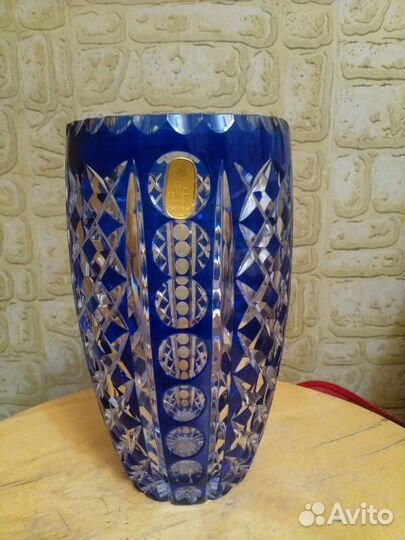 Ваза для цветов гдр Есht Вlеiкristаll