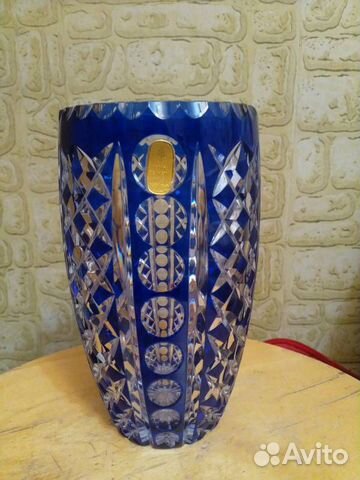 Ваза для цветов гдр Есht Вlеiкristаll