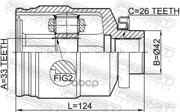 ШРУС внутренний правый 33x42x26 (hyundai tucson