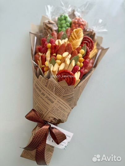 Мужские съедобные букеты