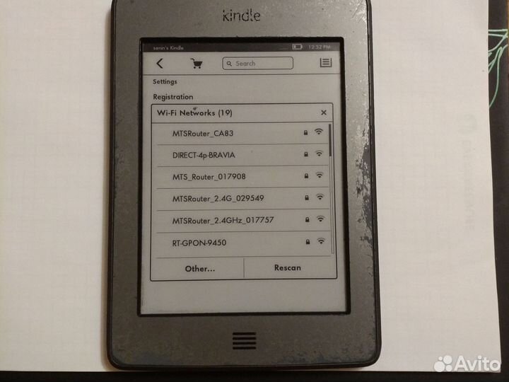 Электронная книга Kindle Touch WiFi