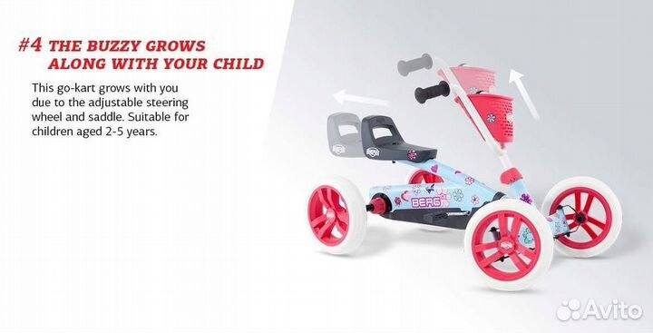 Веломобиль Berg Buzzy Bloom 2-in-1