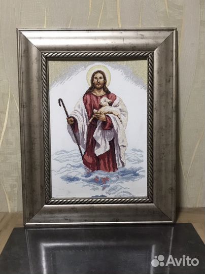 Картина вышитая крестом ручная работа