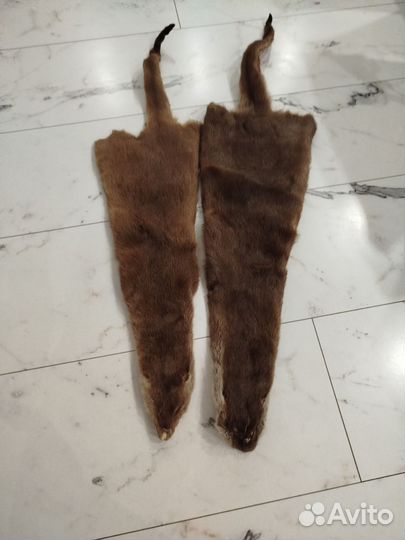 Шкуры норки коричневые