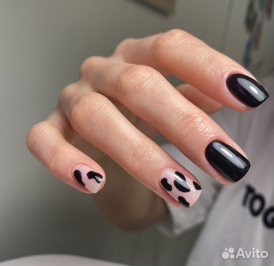 Маникюр, педикюр с покрытием