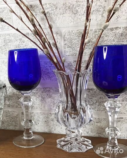 Фужеры хрустальные СССР гусь хрустальный